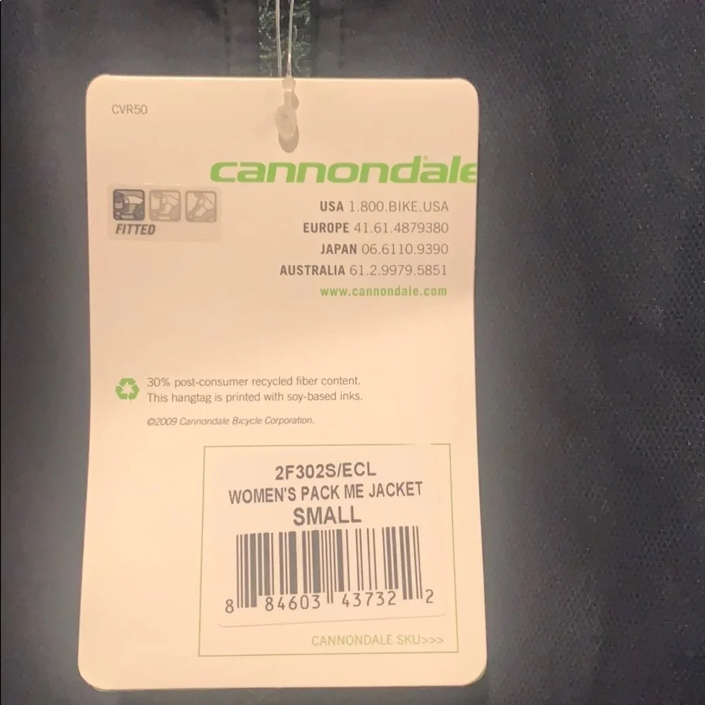 NWT Cannondale jacket